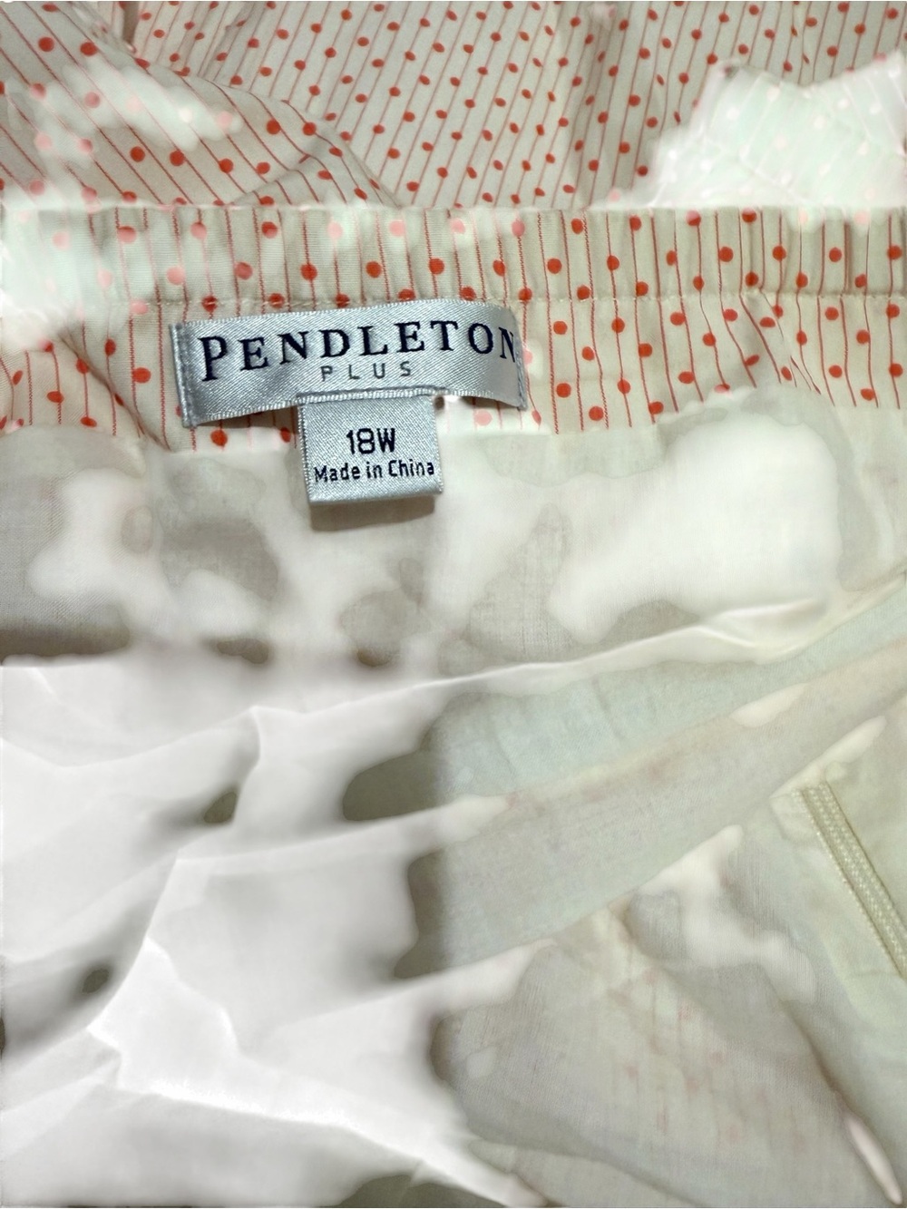 Pendleton Light Pink Textured Midi Skirt with Coral Trim - Picture 6 of 7